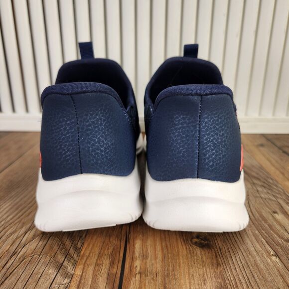 Skechers Slip-Ins Bobs Sport Zinergy Womens 8 Navy Blue Hands Free Walking Shoes - Picture 4 of 9